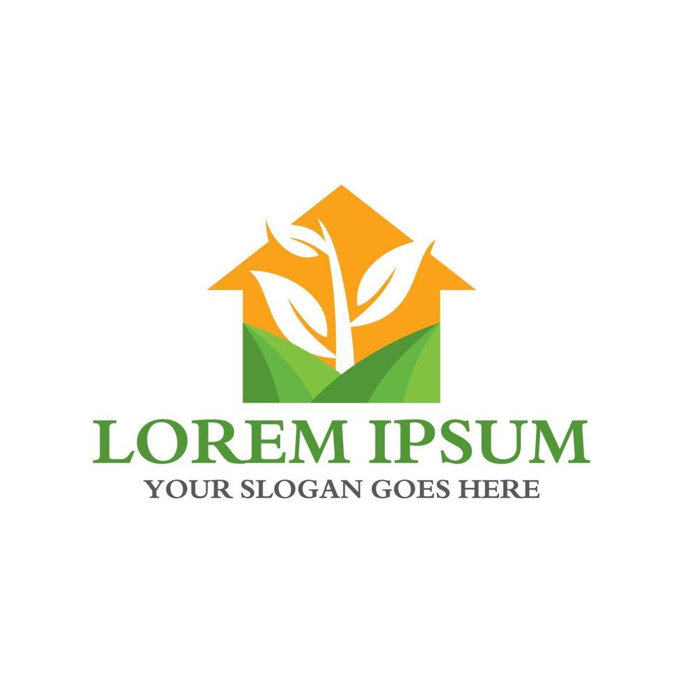 logotipo de la granja doméstica, vector del logotipo de la agricultura