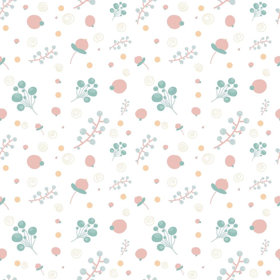 patrón floral. bonitas flores, plantas sobre fondo blanco. impresión con pequeñas plantas rosas, azules. impresión ditsy. textura perfecta lindos patrones de flores. plantilla elegante para impresoras de moda vector