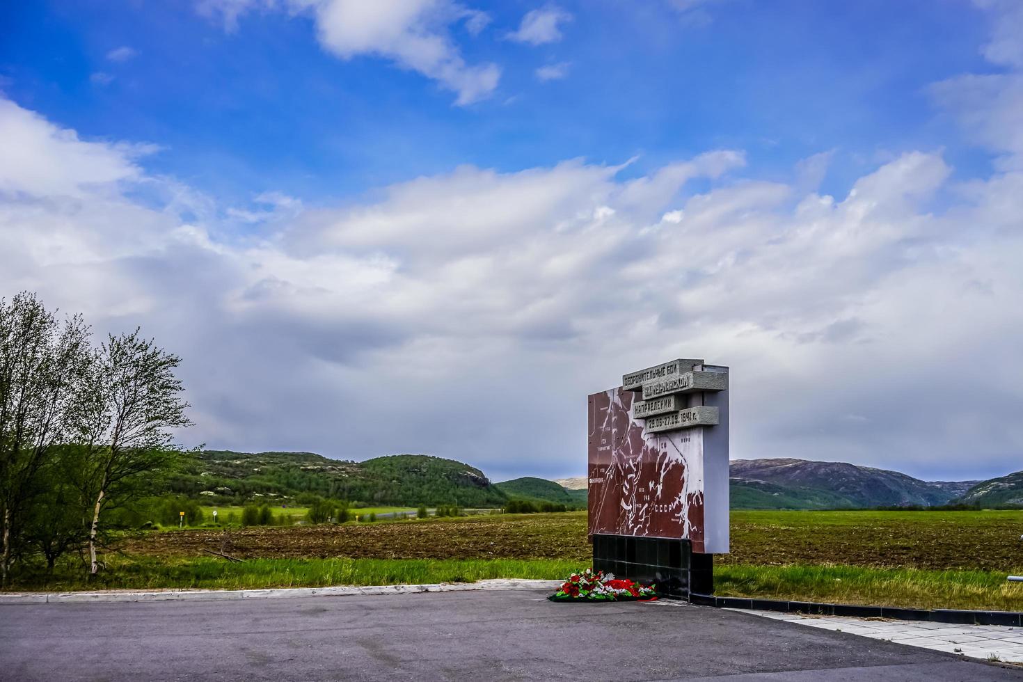 Murmansk, Russia-June 6, 2015 -Memorial complex valley of Glory photo