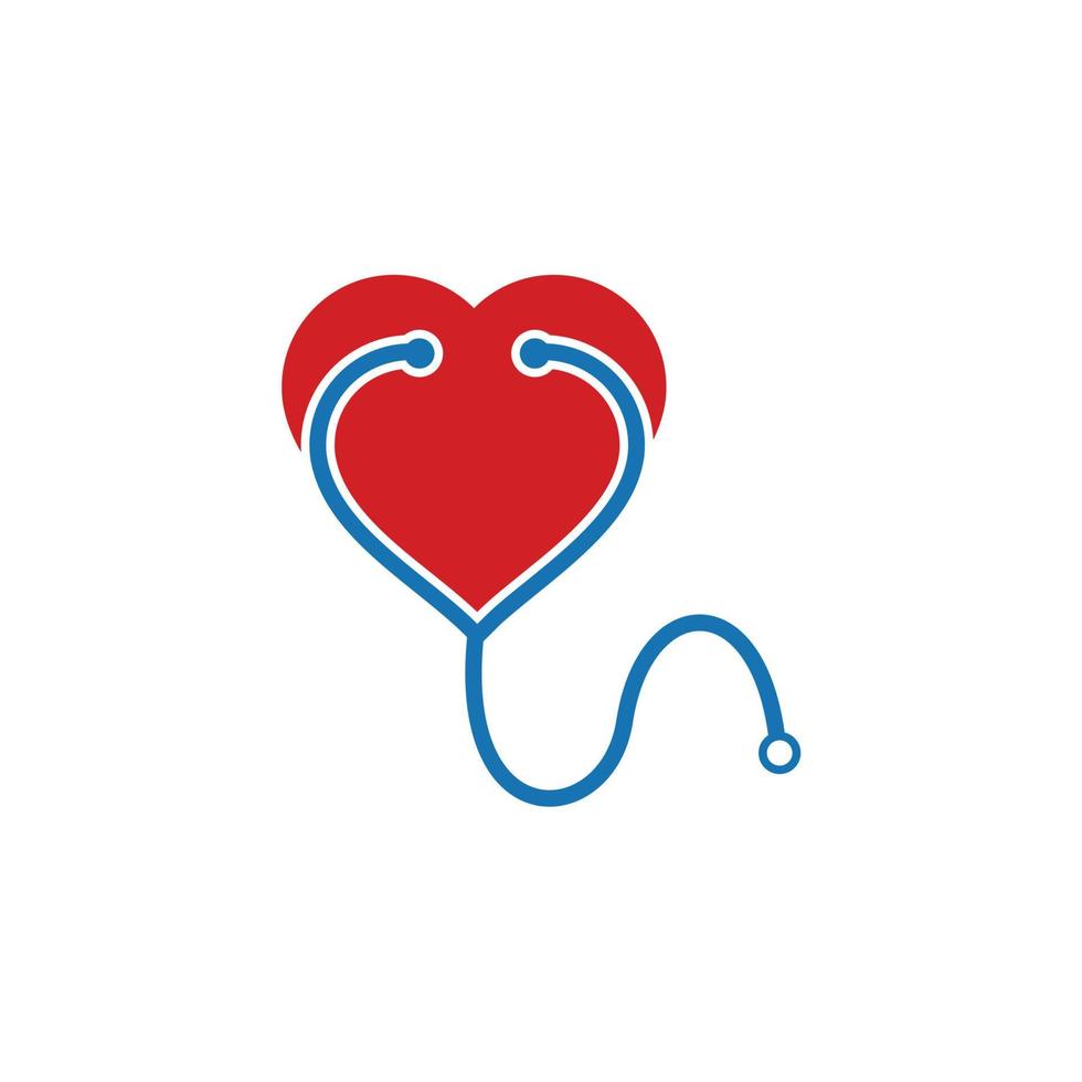 medical care logo , love healthy logo vector