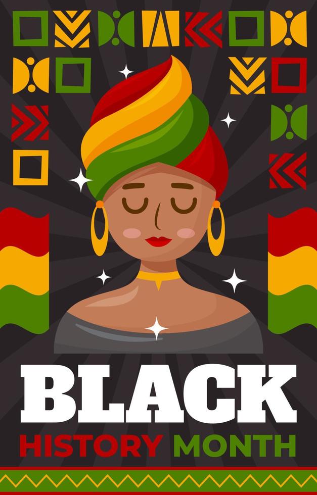 Black History Month Concept vector