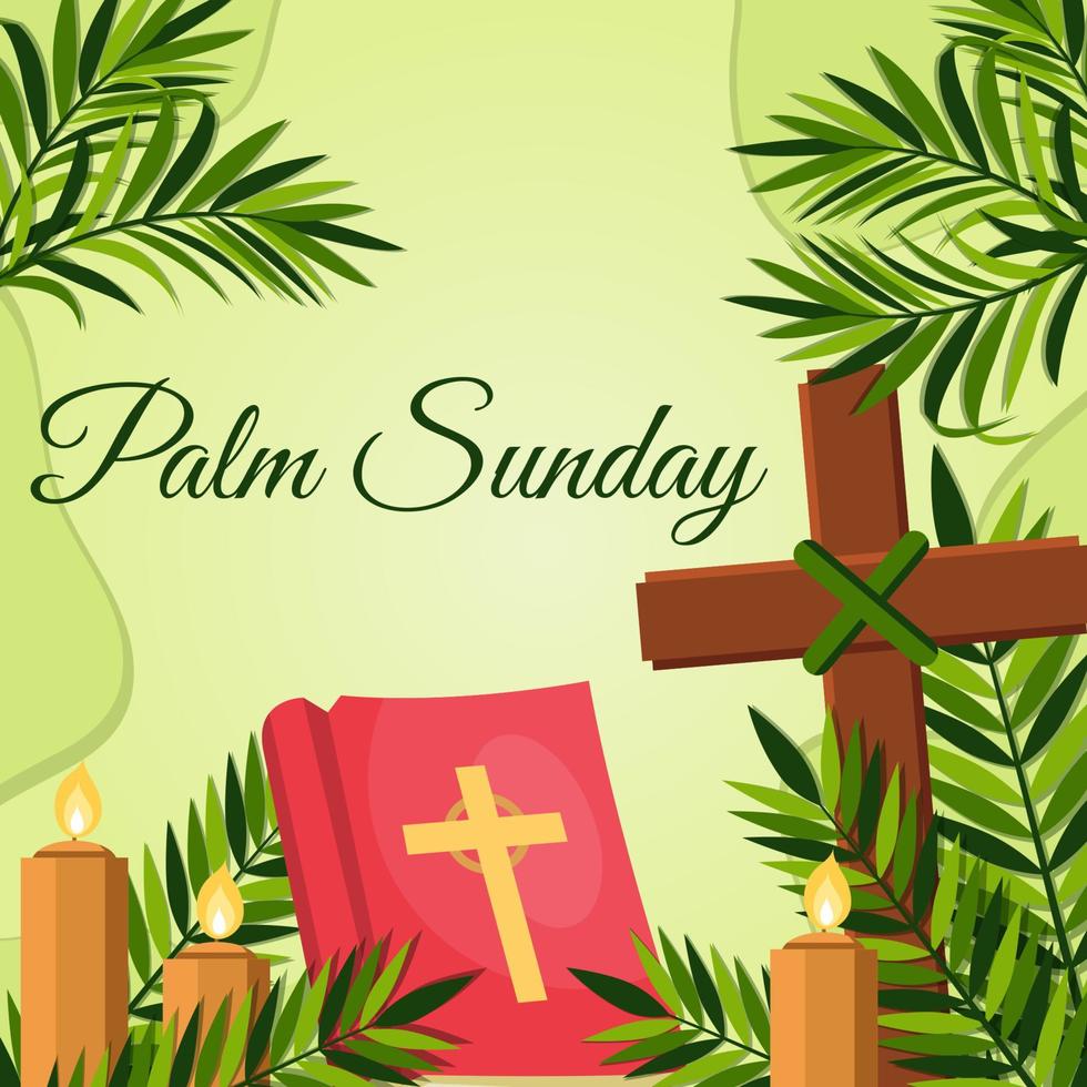 Warm Palm Sunday vector