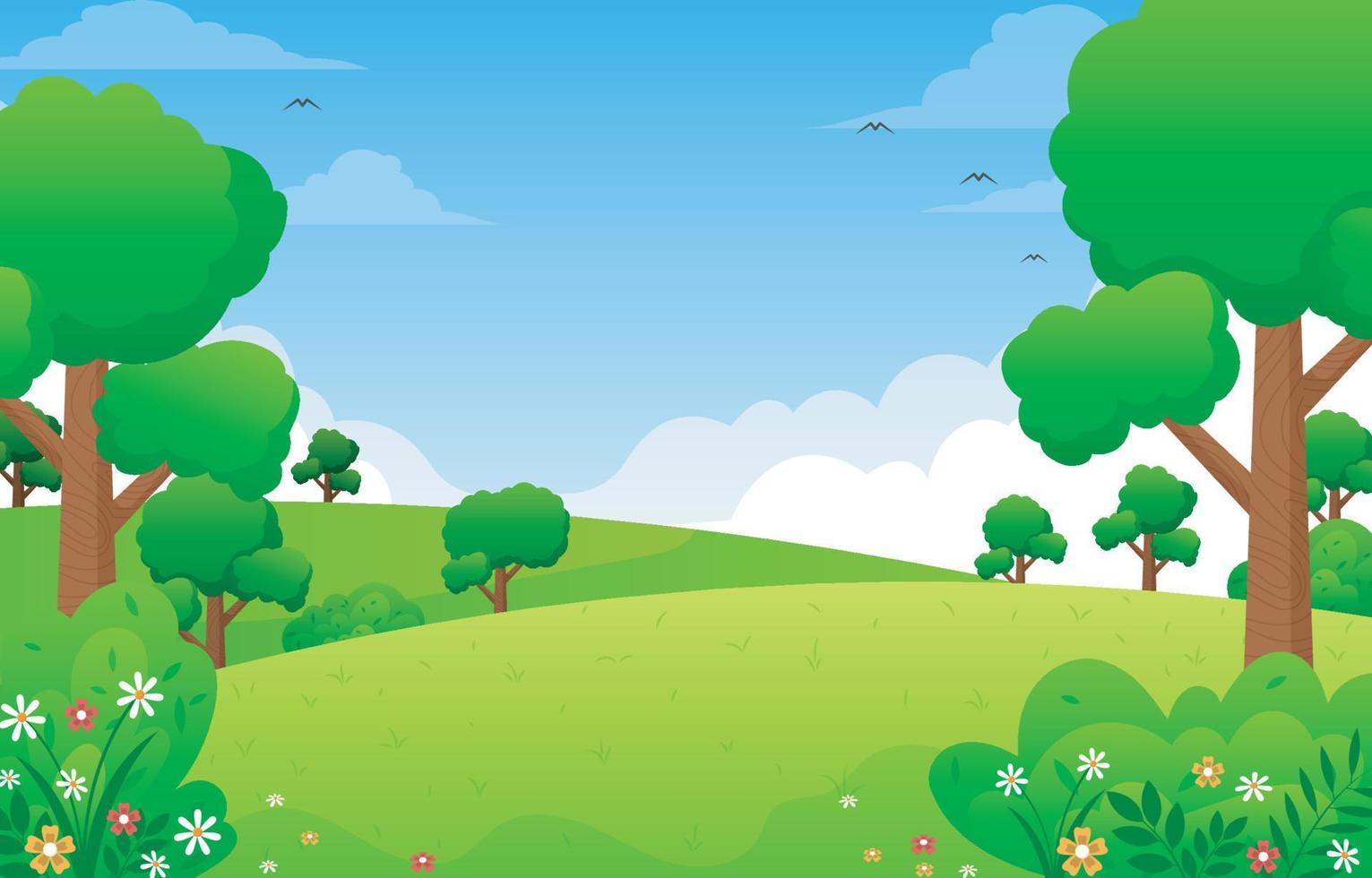 Spring Nature Background 5387724 Vector Art at Vecteezy