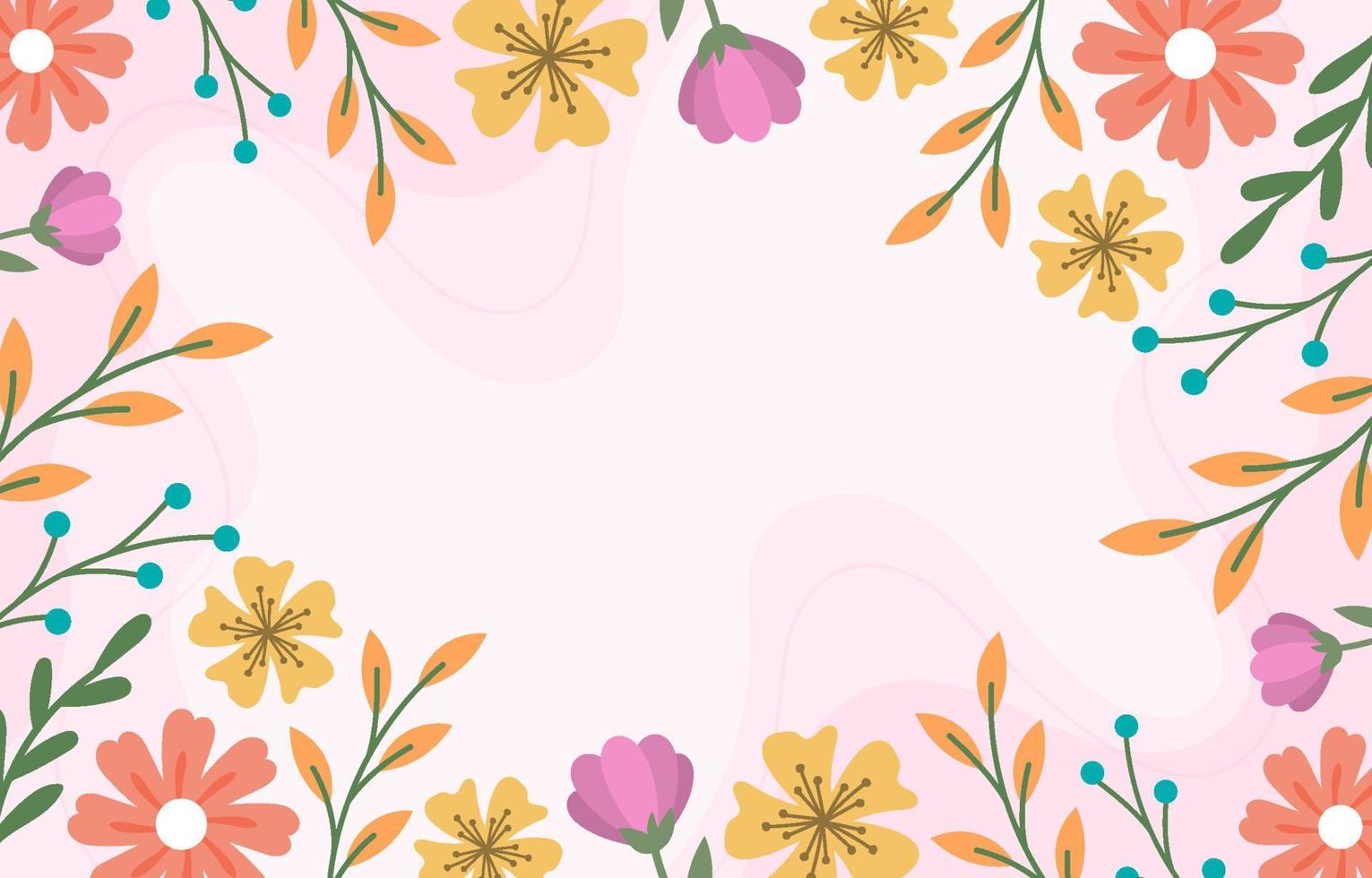 fondo de elemento floral de primavera vector