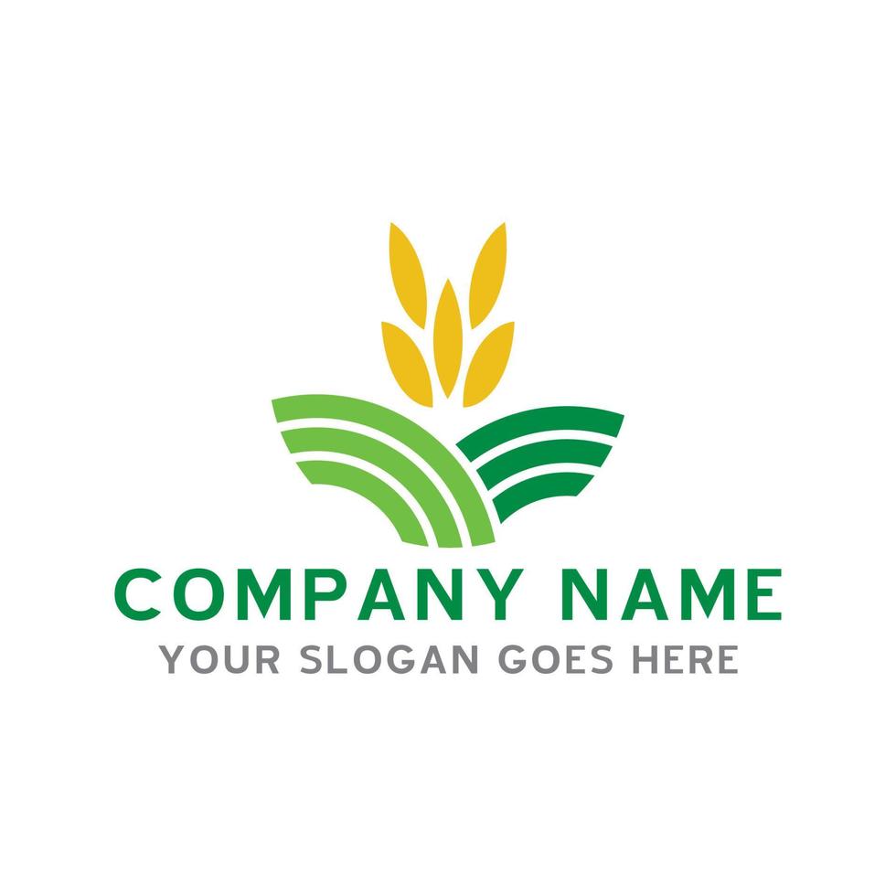 logotipo de la granja, vector del logotipo de la agricultura