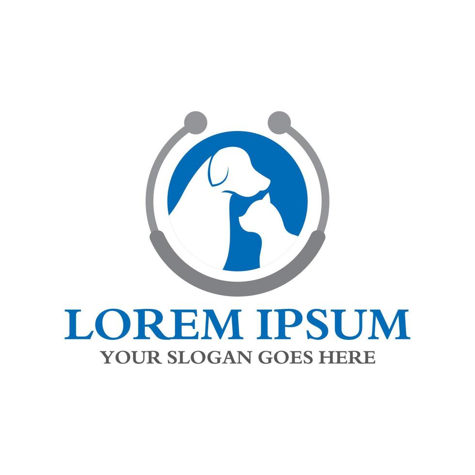 pets care logo , veterinary logo vector
