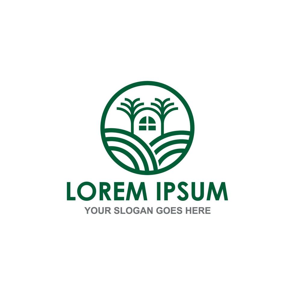 home farming vector , farm logo