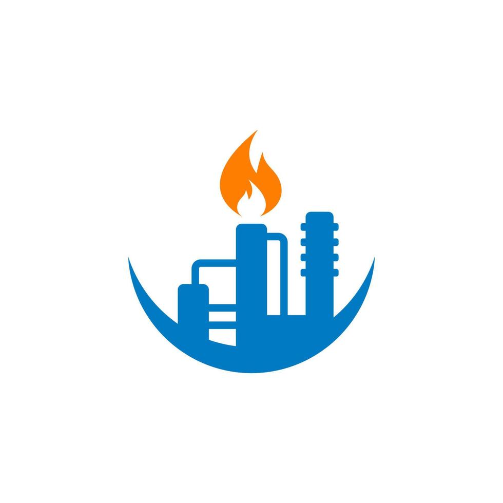 Refinery Vector , Industry Logo Vector