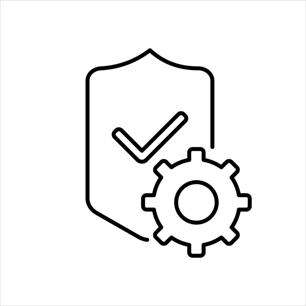 icono de garantía de servicio aislado sobre fondo blanco. vector