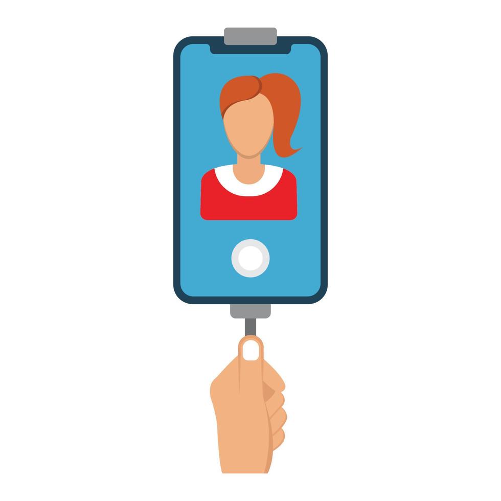 Selfie stick vector icon  Which Can Easily Modify Or Edit