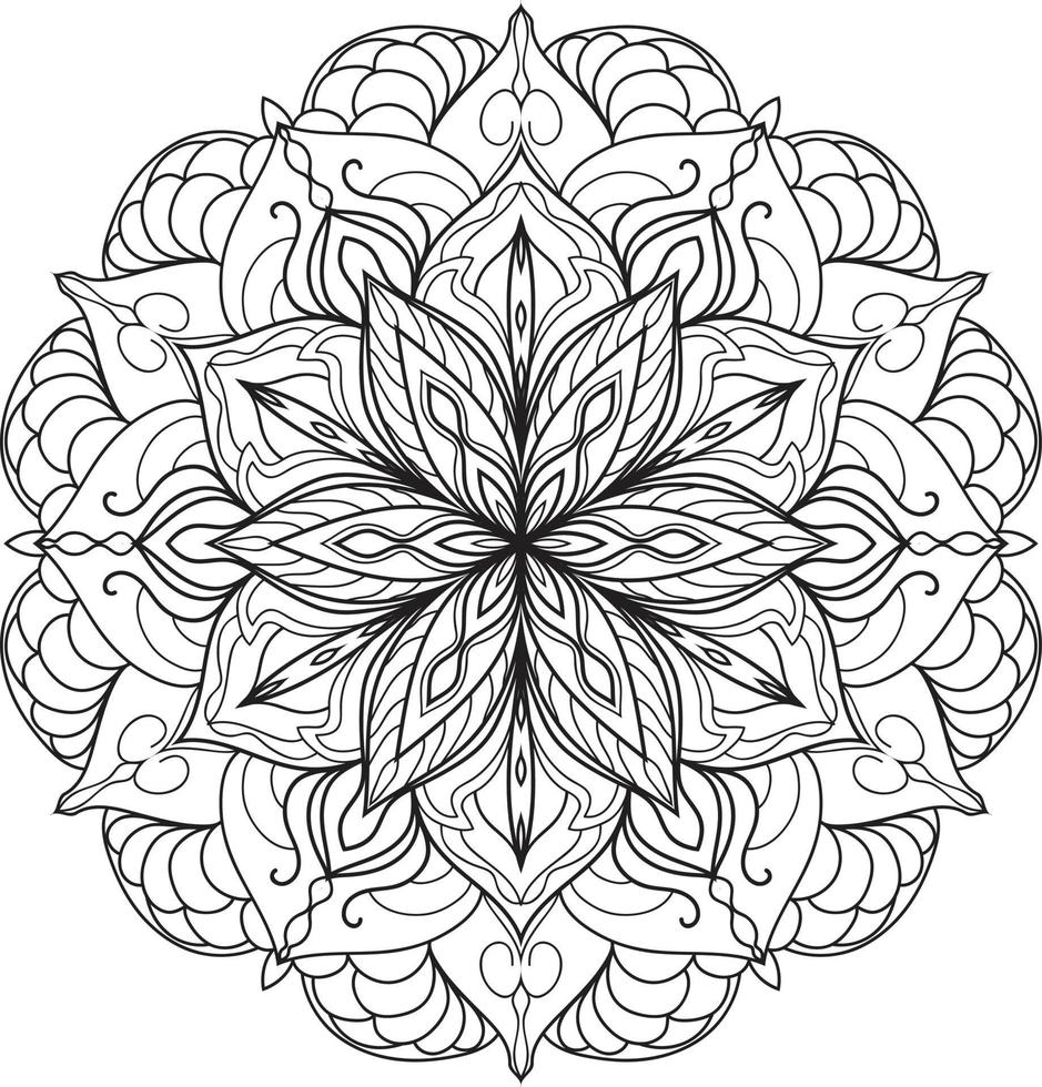 Mandala design free vector