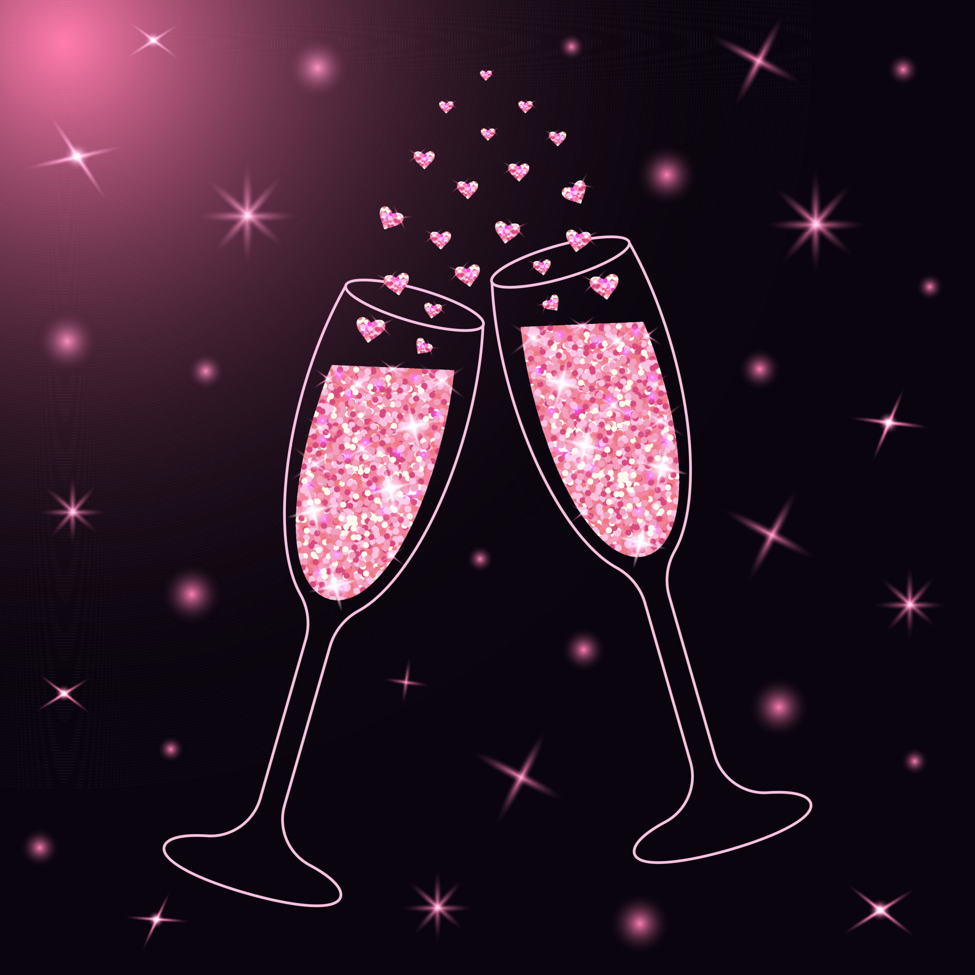 Sparkling deals champagne glasses