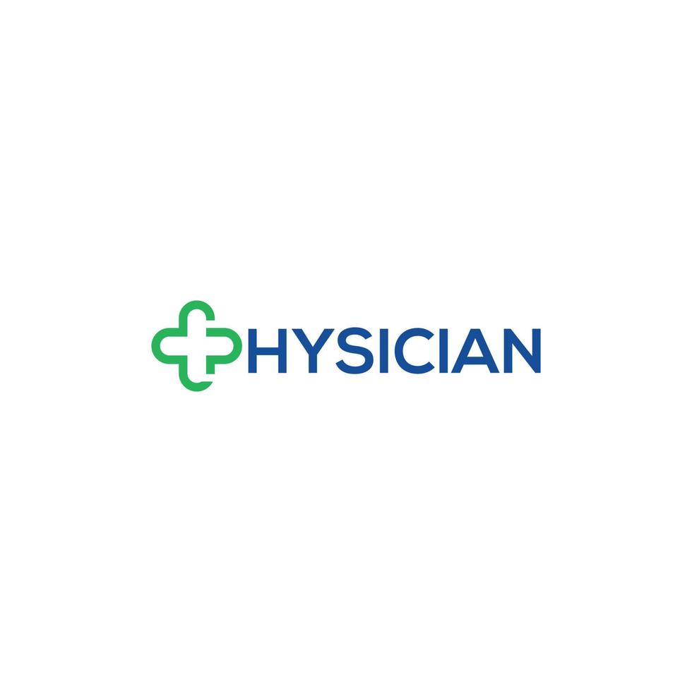 Physician logo design vector