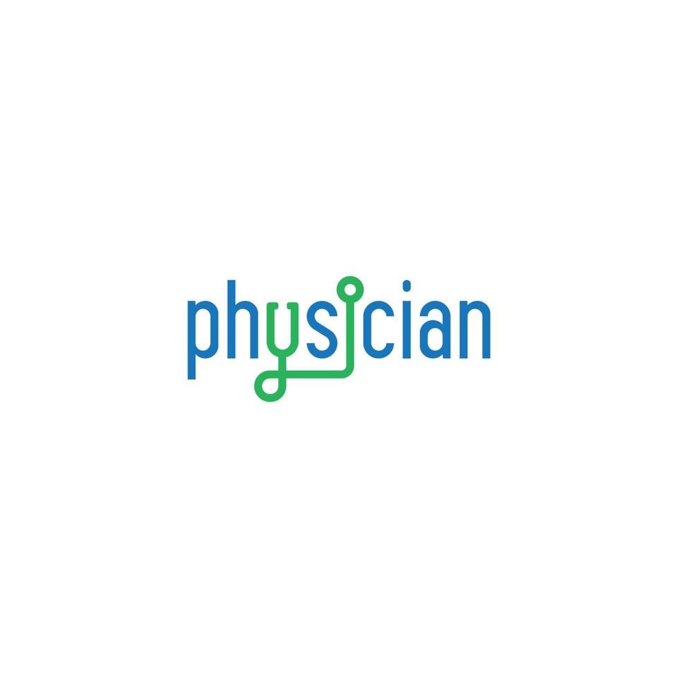 Physician logo design vector