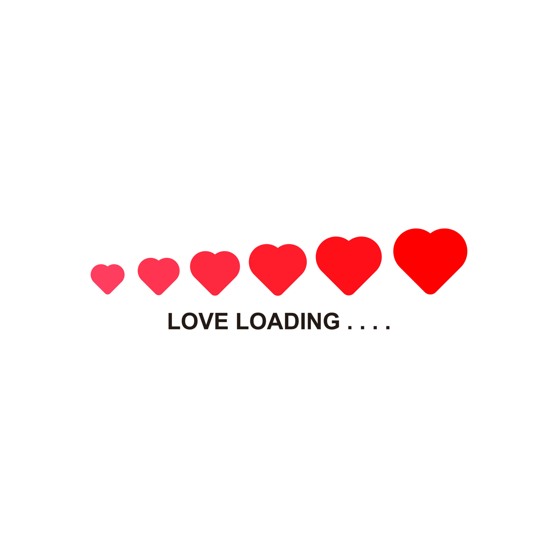Love loading collection. Red heart. Funny happy valentines day   design app download timer. Flat trendy object. Vector  10  5389467 Vector Art at Vecteezy
