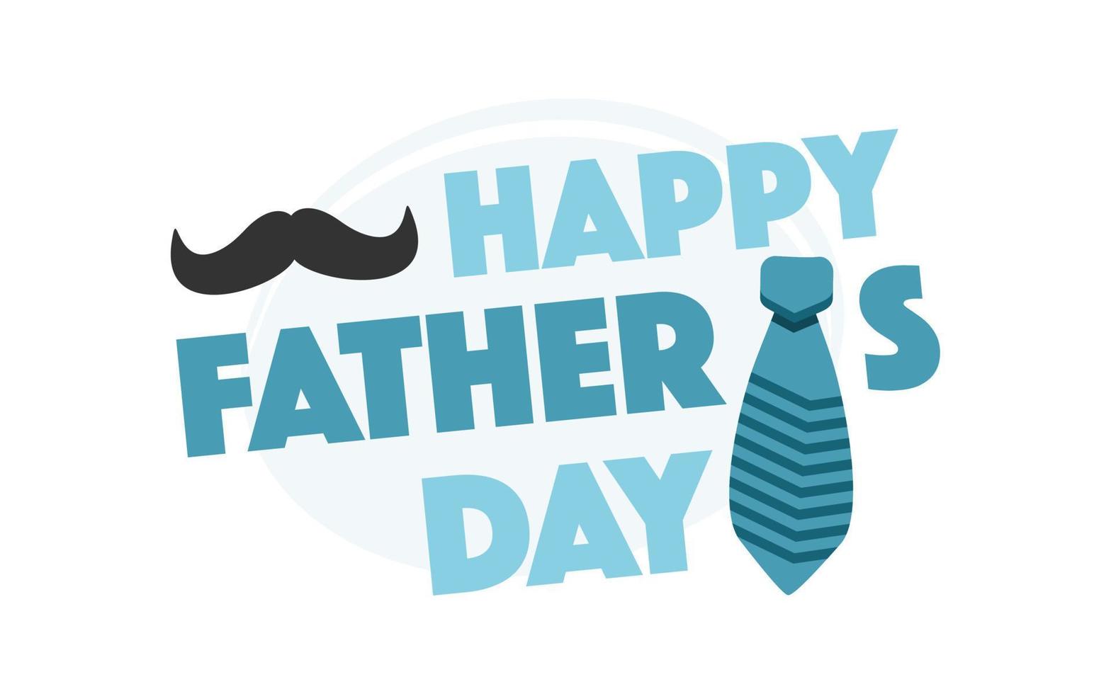 Happy Father's Day banner. Vector greeting card.