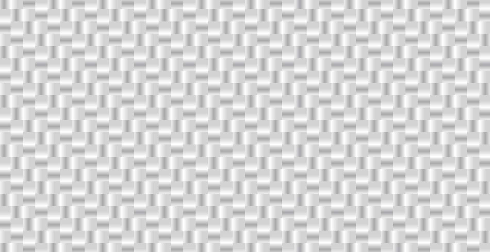 Panoramic Silver Gradient Metal Wicker Background, Repeating Elements - Vector