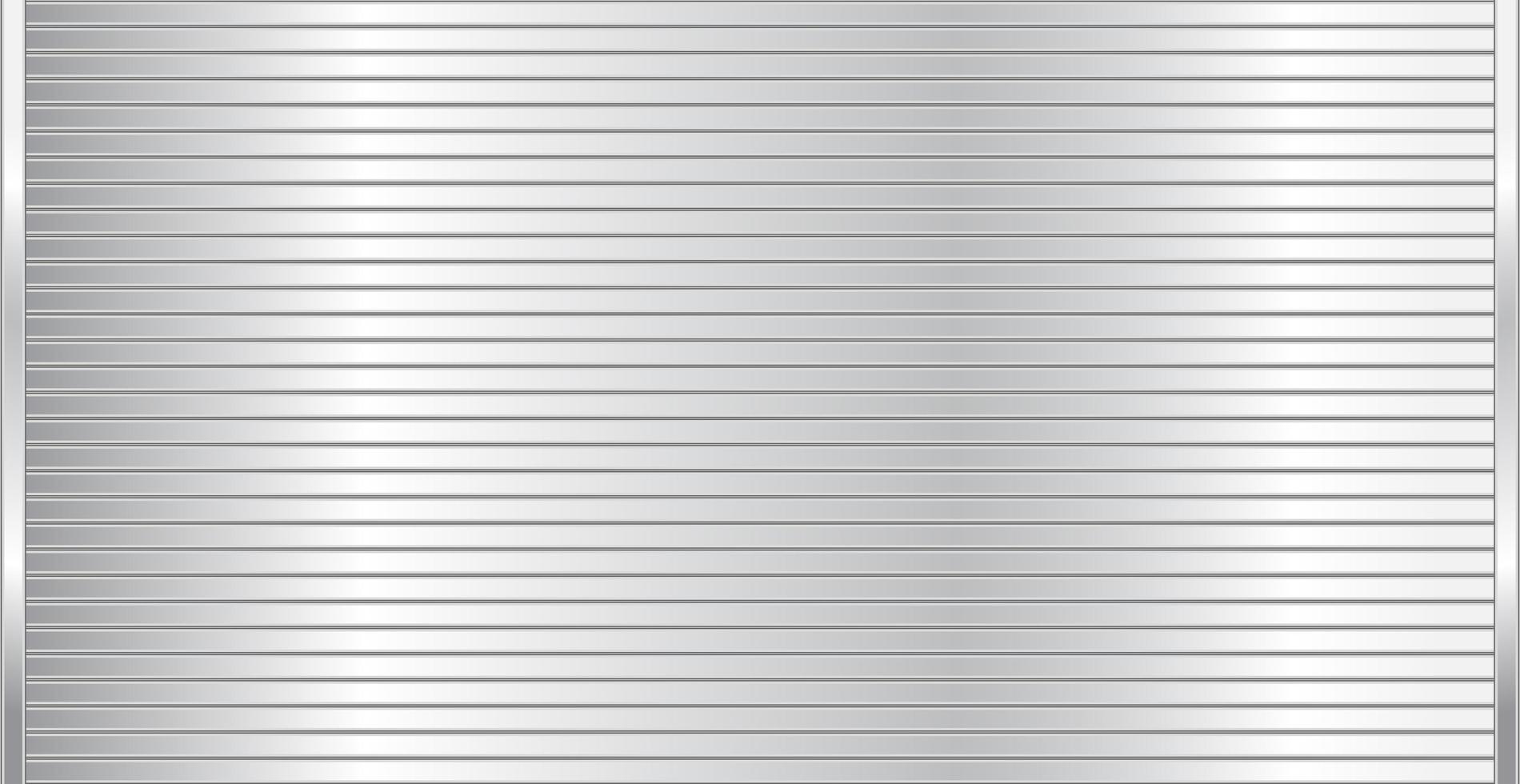 Panoramic background steel garage doors, horizontal lines - Vector