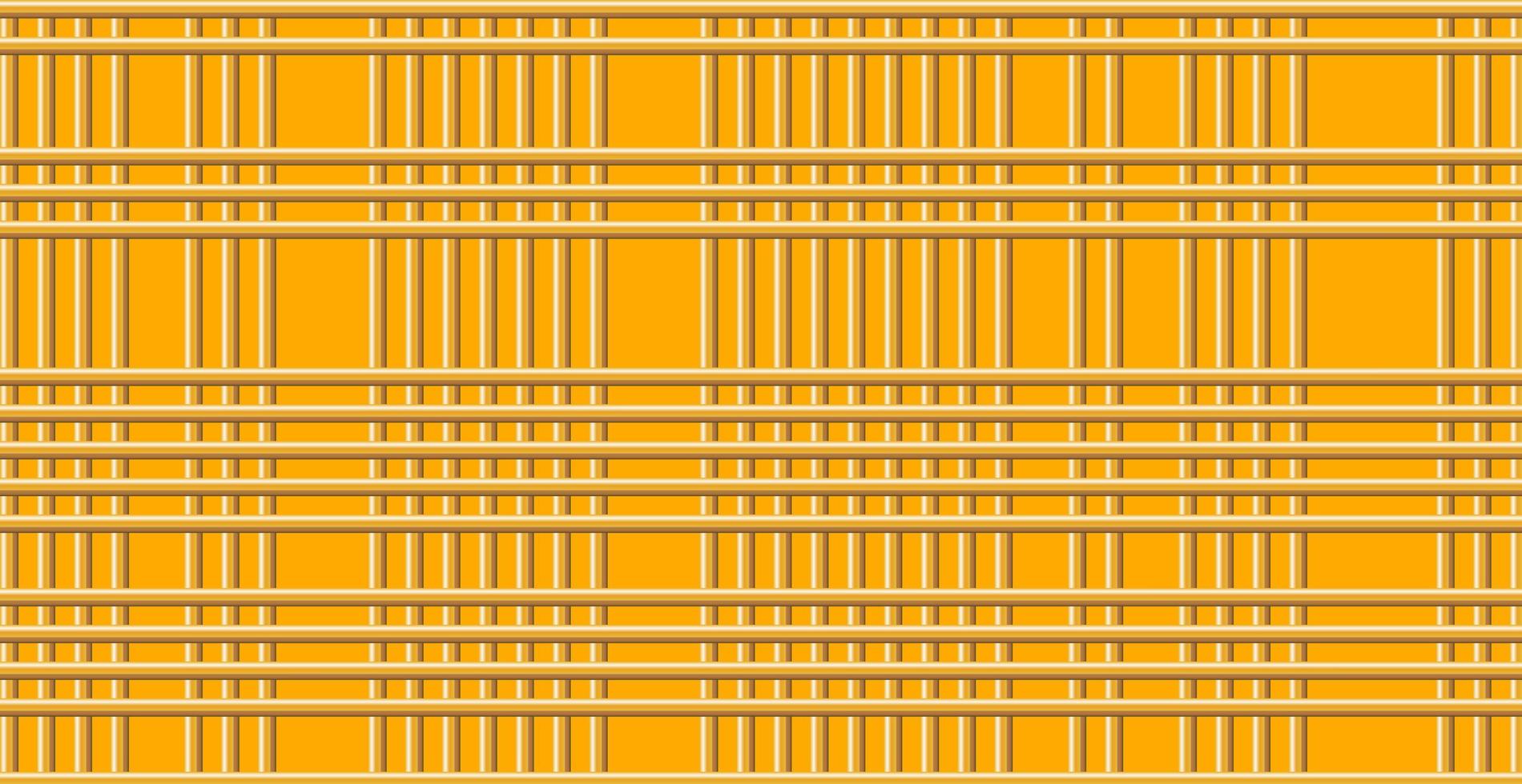 Industrial panoramic golden background, many intersecting lines - Vector