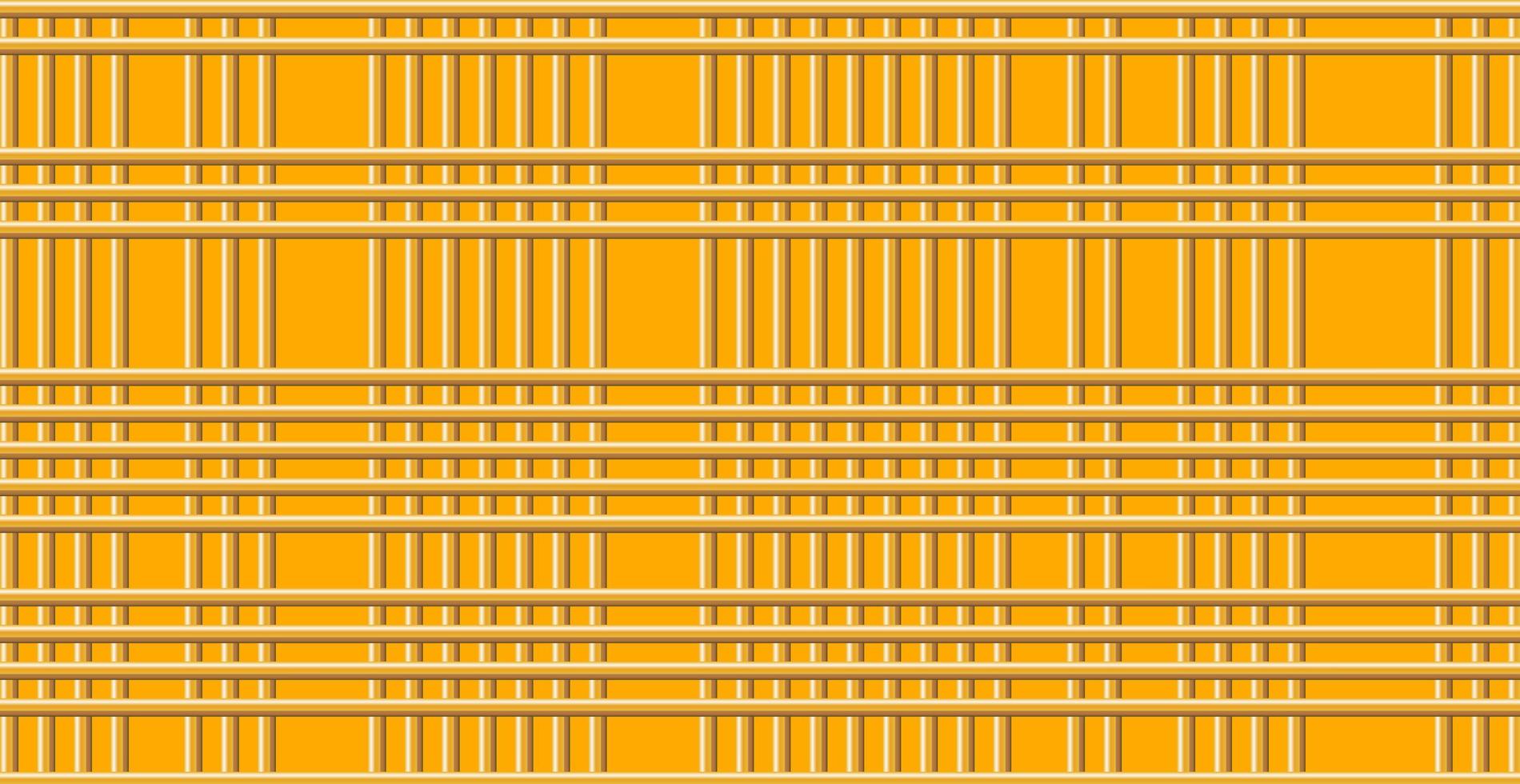 fondo dorado panorámico industrial, muchas líneas que se cruzan - vector