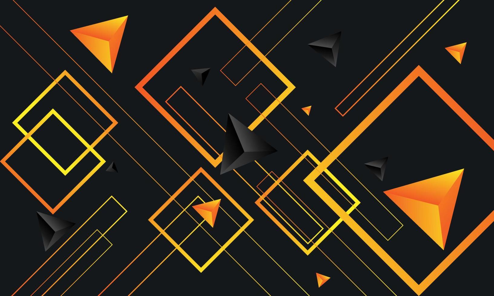 gradient yellow orange and monochrome modern abstract background with line elements vector