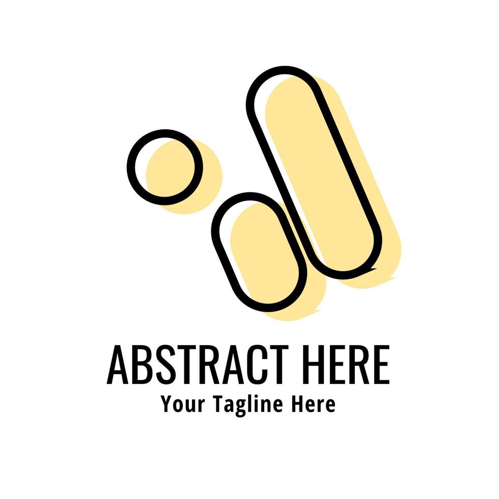 Abstract logo template. Minimalist logo design. Creative logos. vector