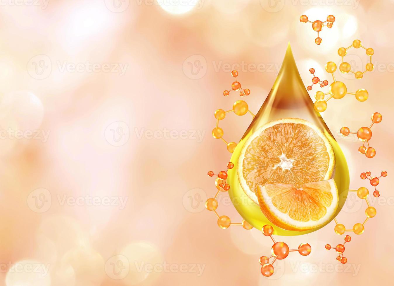 drop of orange serum photo