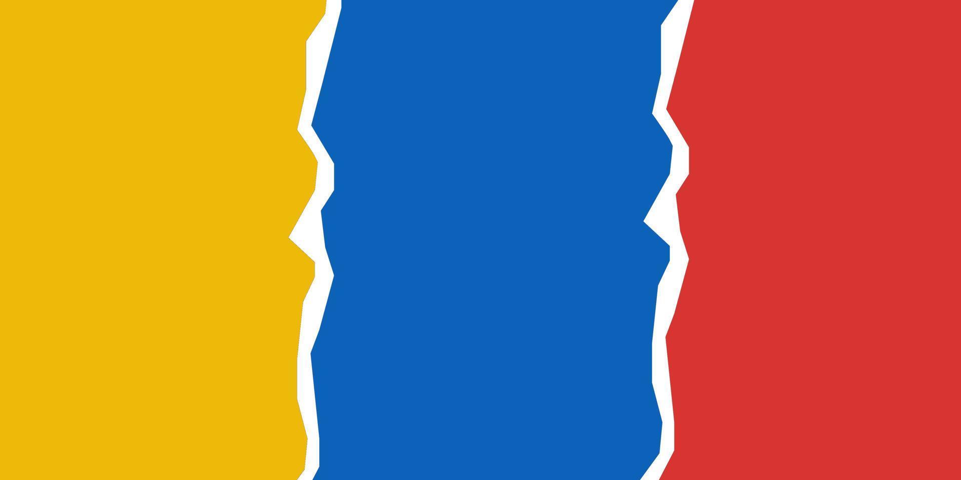 dos fondos de diferentes colores azul, rojo y amarillo vector