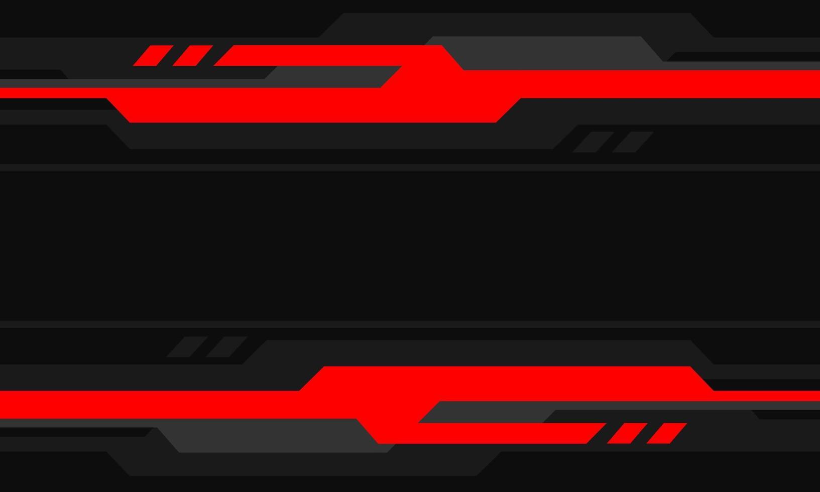 abstracto rojo negro cyber banner dirección geométrica con espacio en blanco diseño moderno futurista vector de fondo