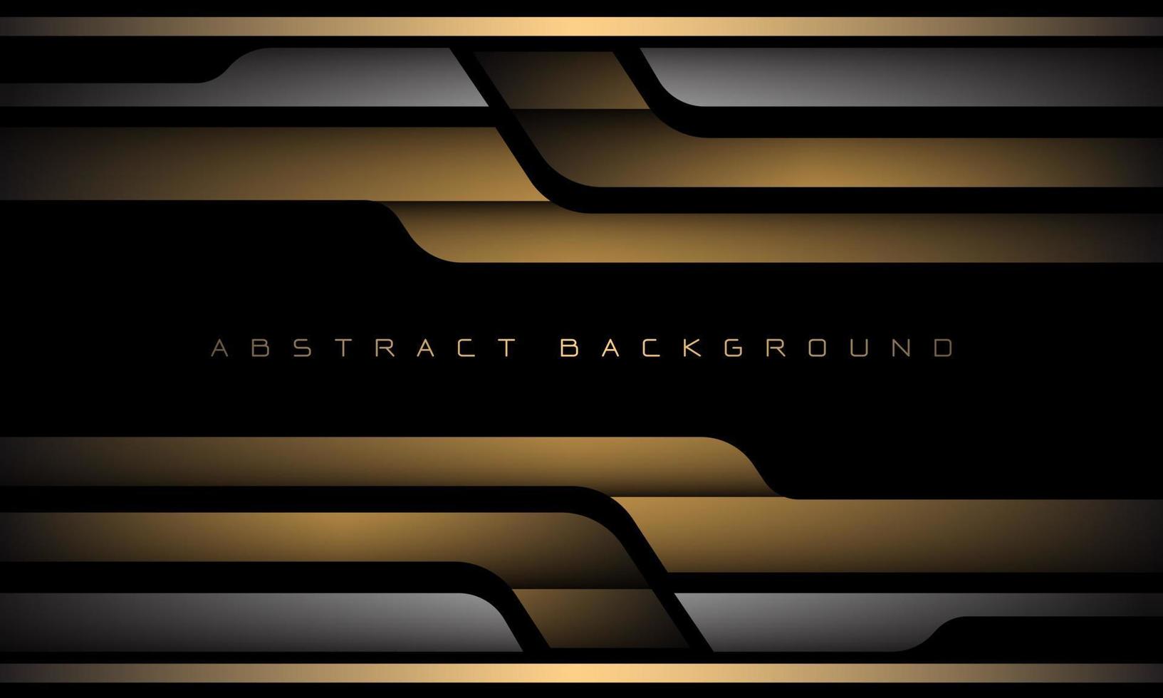 Abstract gold grey black banner design luxury geometric futuristic technology background vector