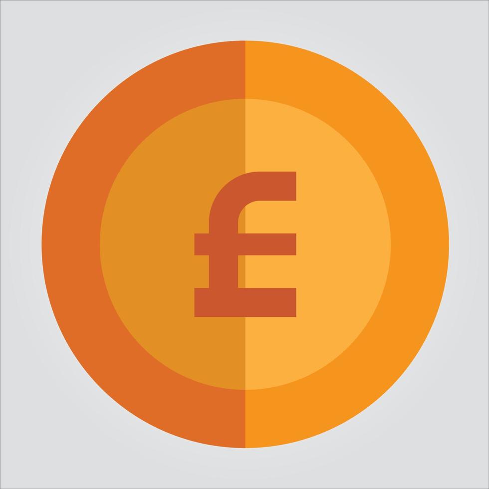 Isolated Pound Currency Transparent Scalable Vector Graphic