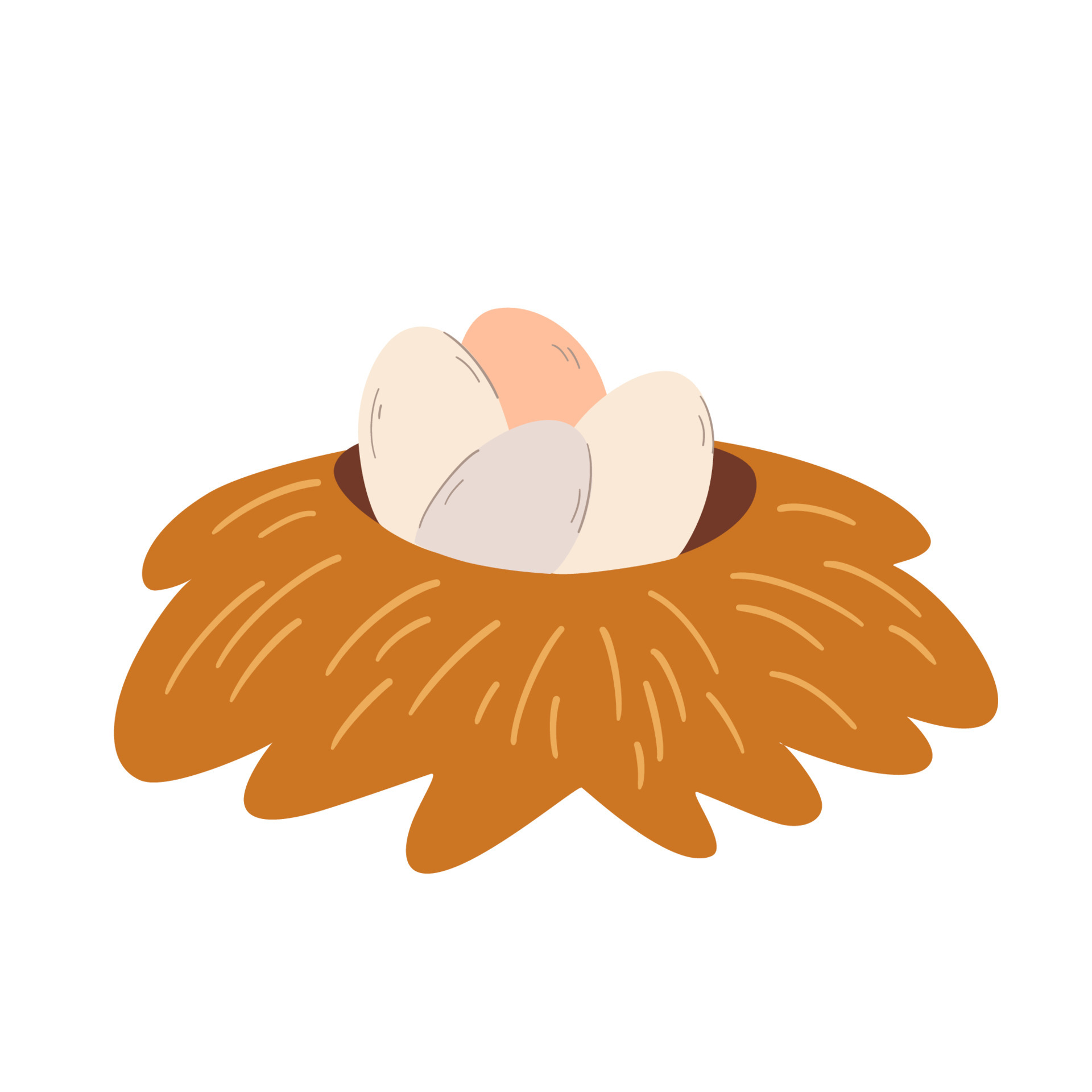 Nest with eggs. Cartoon funny Egg in birds nest of twigs. Happy Easter. Poultry farming theme. Vector cartoon illustration isolated on the white background. 5391057 Vector Art at Vecteezy Nest with eggs. Cartoon funny Egg in birds nest of twigs. Happy Easter. Poultry farming theme. Vector cartoon illustration isolated on the white background. 5391057 Vector Art at Vecteezy