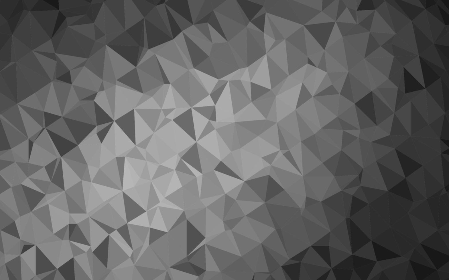 Plantilla de triángulo borroso de vector gris plateado oscuro.