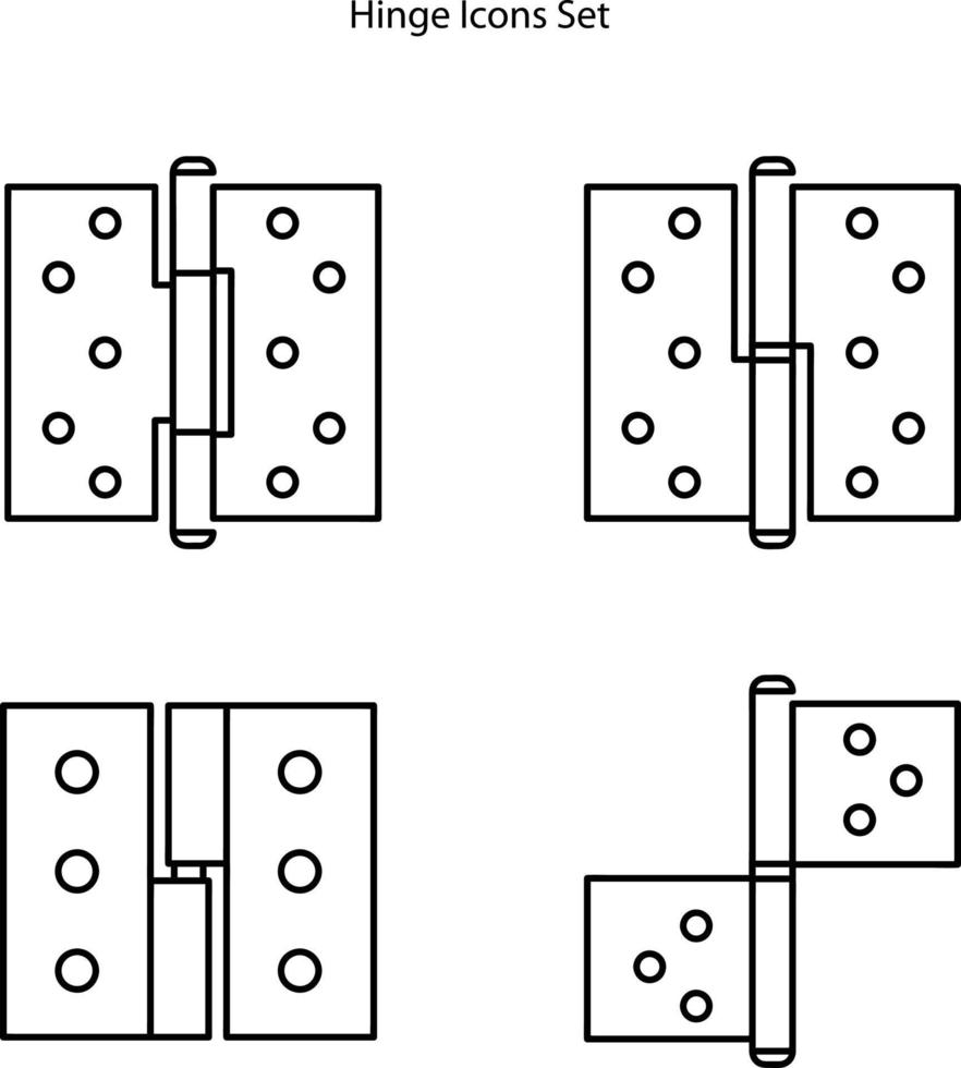 door hinge icon on white, vector, eps 10 file vector