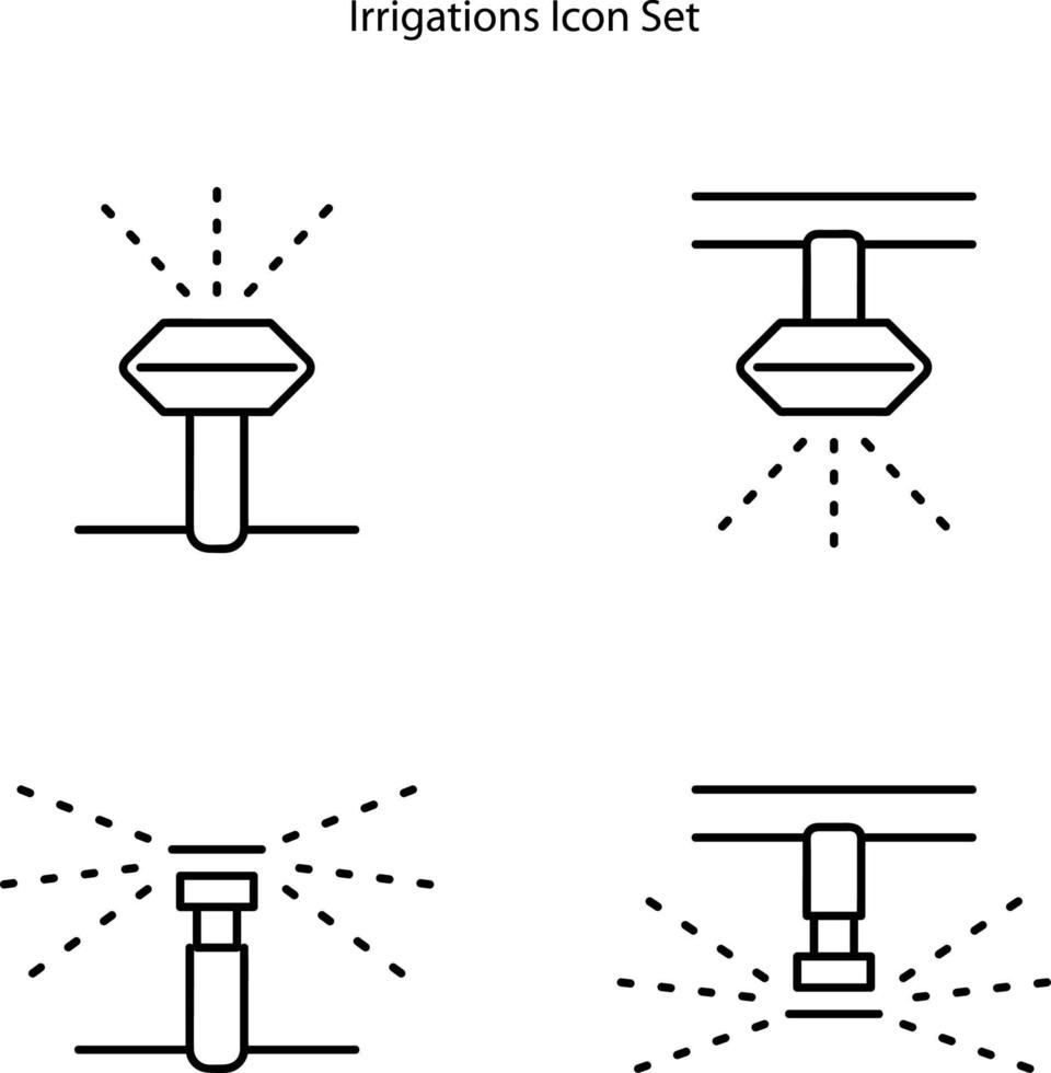 icono de riego aislado sobre fondo blanco. icono de irrigador moderno y moderno símbolo de irrigador para logotipo, web, aplicación, ui. signo simple del icono del irrigador. vector