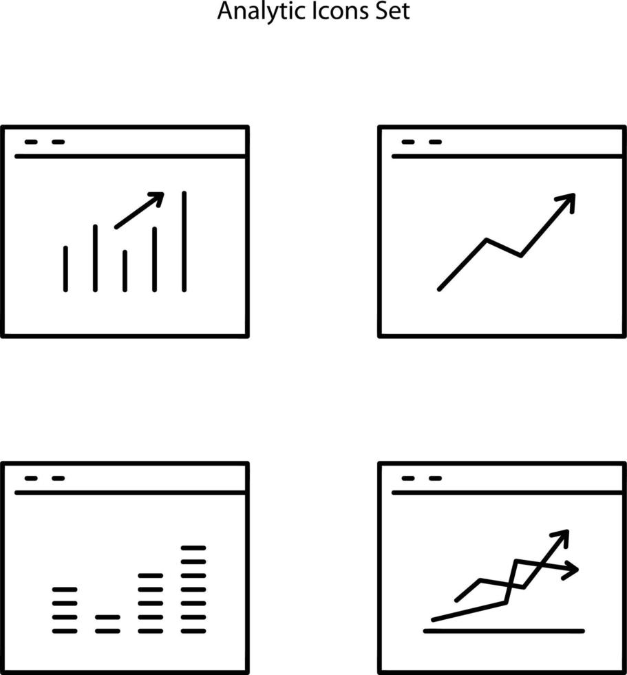 icono analítico aislado sobre fondo blanco de la recopilación de análisis de datos. icono analítico moderno y símbolo analítico moderno para logotipo, web, aplicación, ui. icono analítico simple. vector