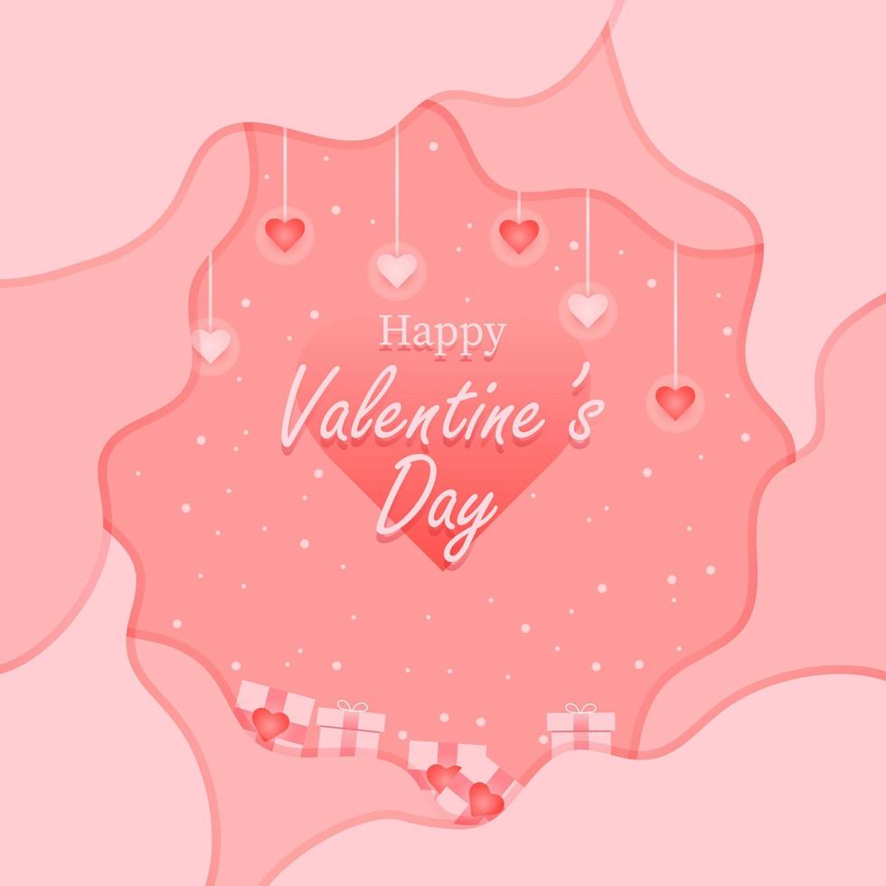 Valentine's day design. Design of valentine's day for greeting card, background, cover, invitation, brochure, and poster. vector