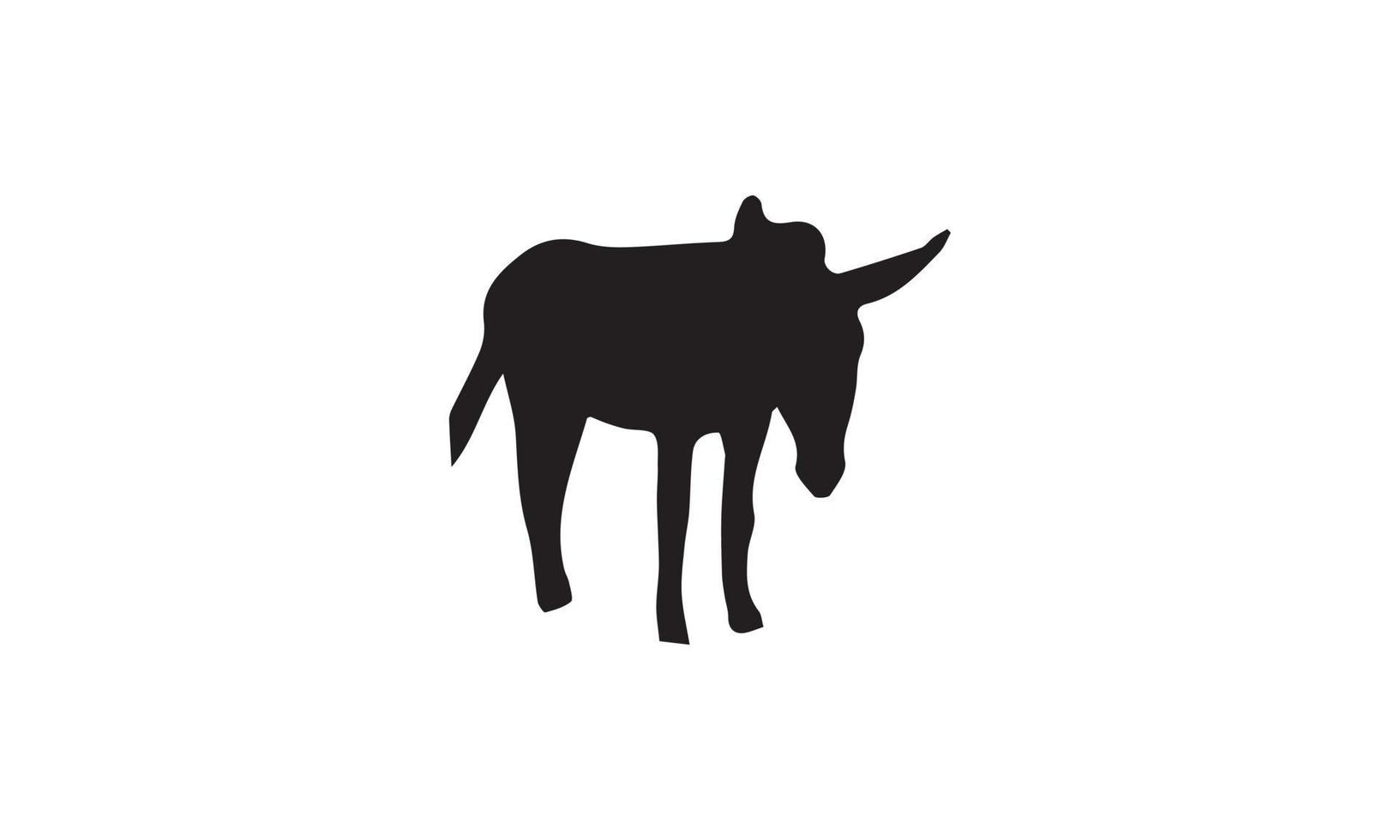 donkey silhouette vector illustration design