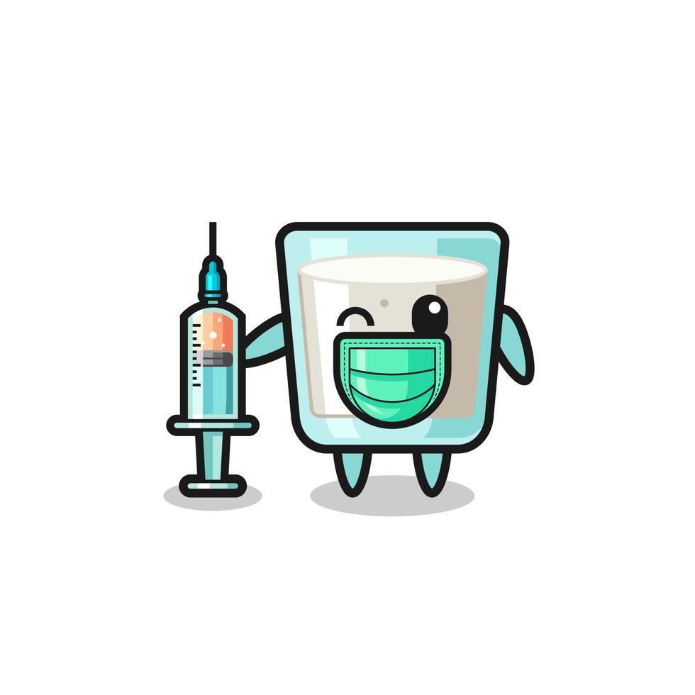 milk mascot as vaccinator vector