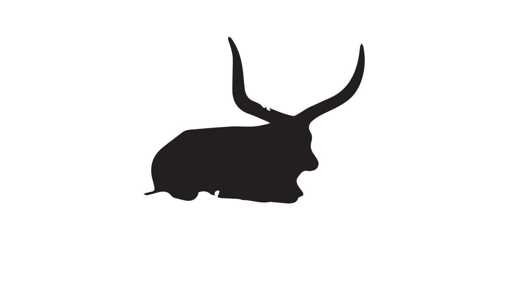 buffallo silhouette vector illustration design