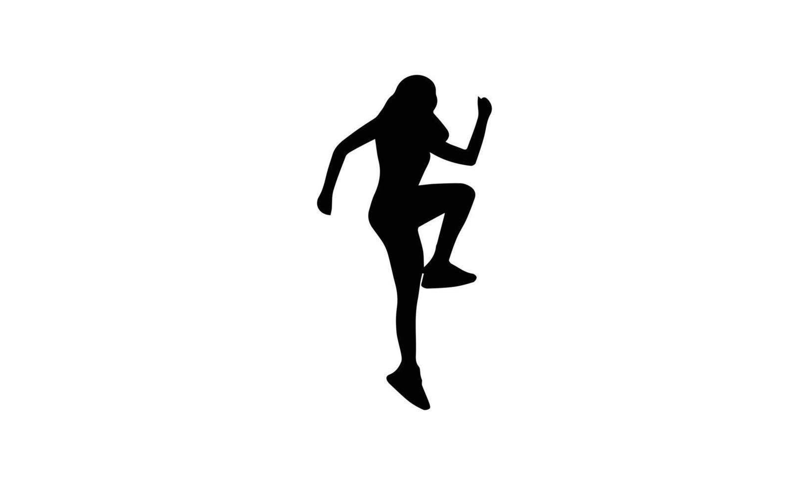 Runners on sprint men on white background. vector illustration