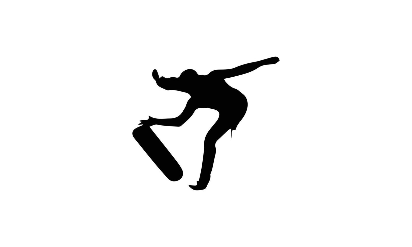 man playing skateboard silhouette vector illustration design