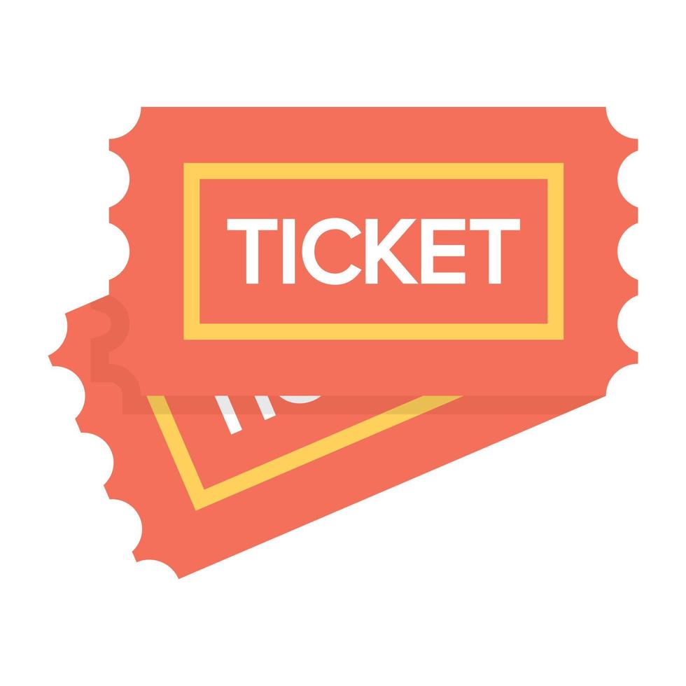 Trendy Tickets Concepts vector