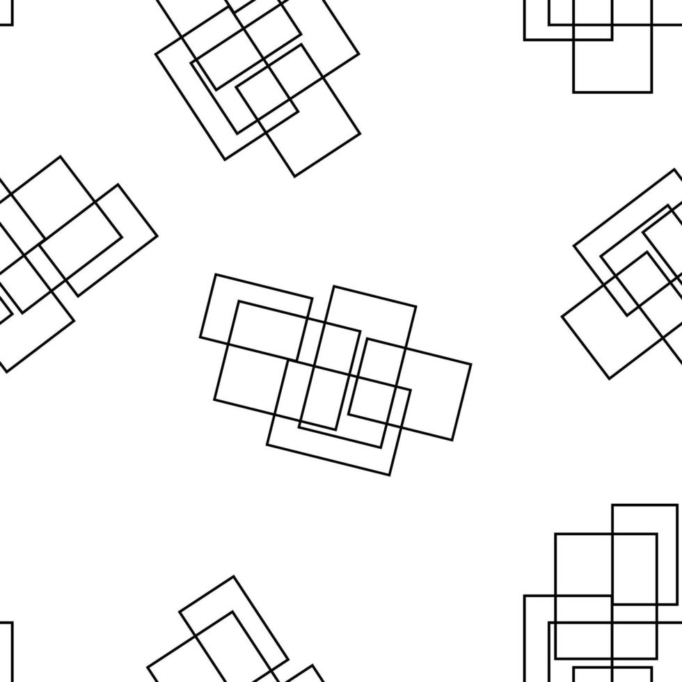 Geometric seamless pattern on a white background. Lots of rectangles vector