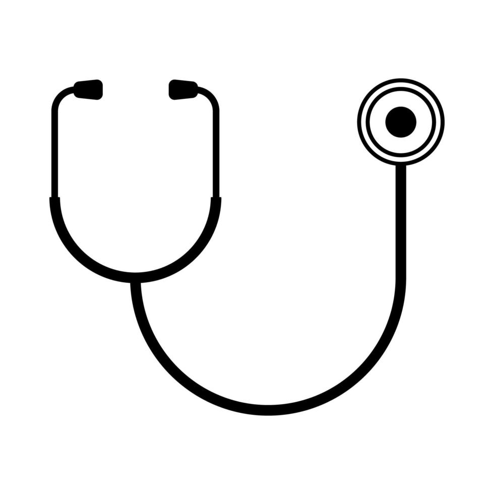 estetoscopio icono médico.equipo médico.una herramienta para escuchar sus pulmones.ilustración vectorial vector