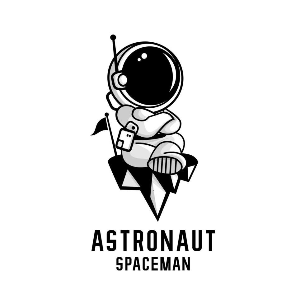 astronauta lindo vector.eps vector