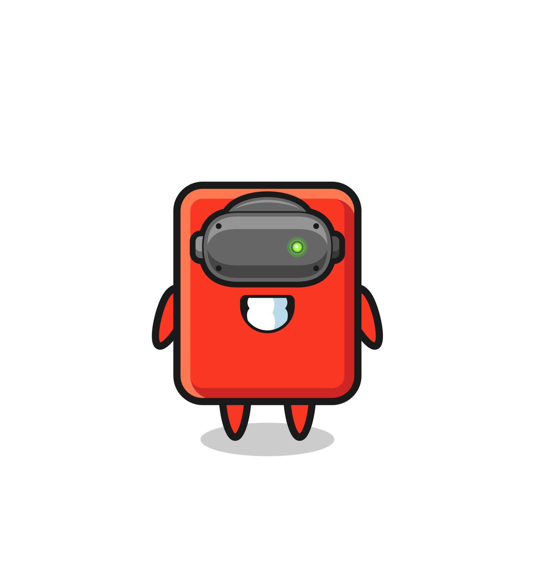 cute red card using VR headset 5394428 Vector Art at Vecteezy