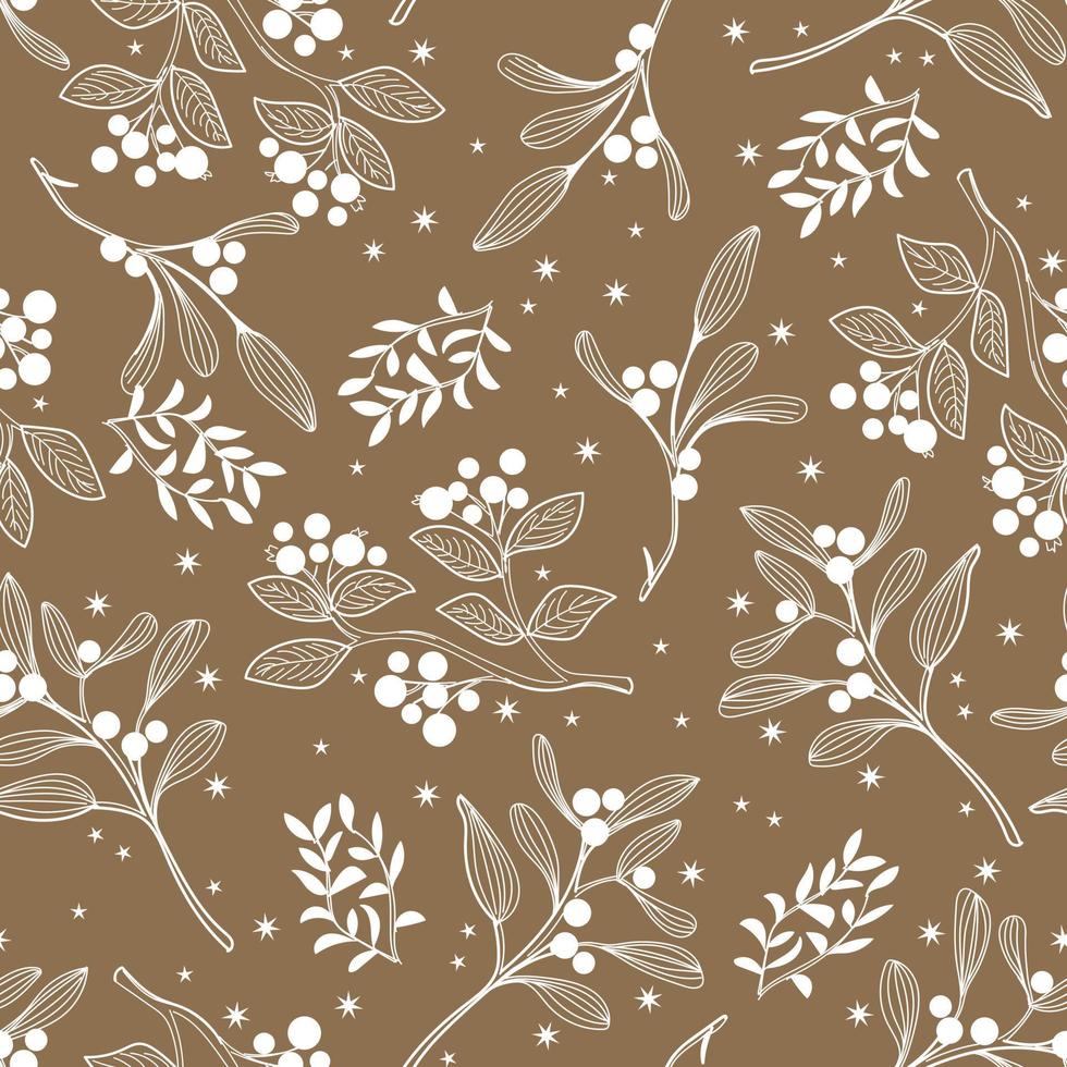 Leaves seamless repeat pattern vector