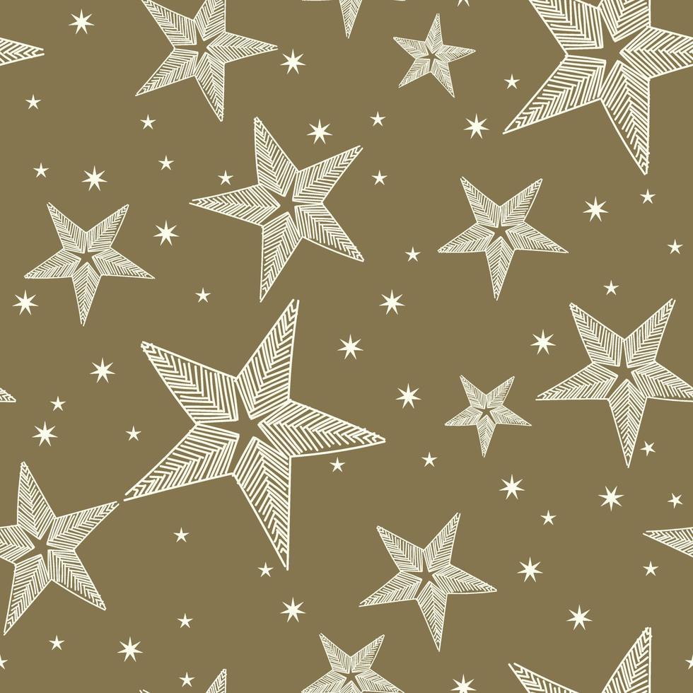 Stars seamless pattern vector