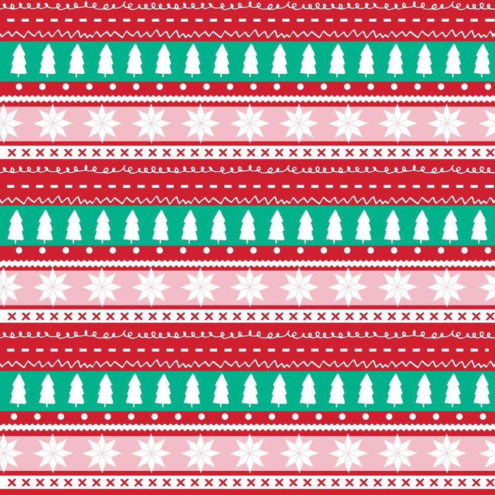 winter seamless pattern red green pink vector